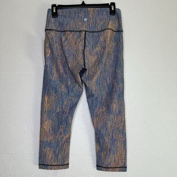 Lululemon Wunder Under High-Rise Crop 21" Spectral Fusion Jacquard Leggings 10 - Picture 4 of 5